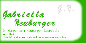 gabriella neuburger business card
